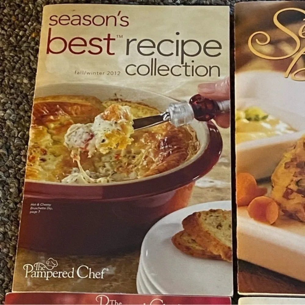 Pampered Chef‎ Seasons Best Recipe Collection Books 4 Total